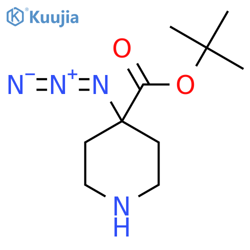 Tert-butyl 4-azidopiperidine-4-carboxylate structure