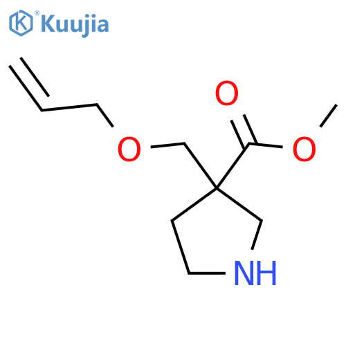 methyl 3-(prop-2-en-1-yloxy)methylpyrrolidine-3-carboxylate structure