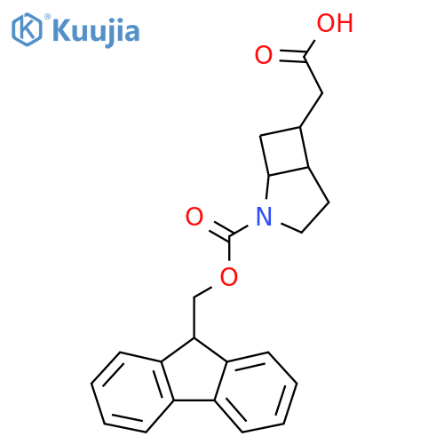 2-(2-{(9H-fluoren-9-yl)methoxycarbonyl}-2-azabicyclo3.2.0heptan-6-yl)acetic acid structure