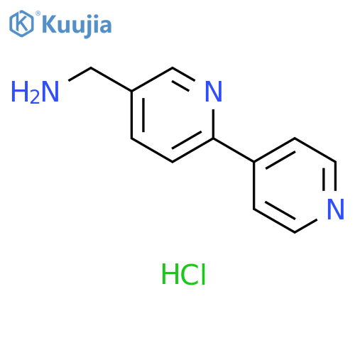 1-{2,4'-bipyridin-5-yl}methanamine trihydrochloride structure