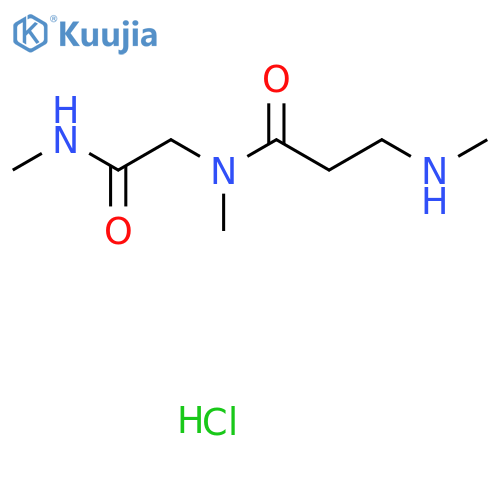 N-Methyl-3-(methylamino)-N-[2-(methylamino)-2-oxoethyl]propanamide;hydrochloride structure