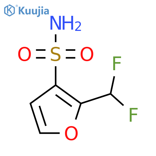 2-(Difluoromethyl)furan-3-sulfonamide structure