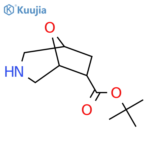 Tert-butyl 8-oxa-3-azabicyclo[3.2.1]octane-6-carboxylate structure