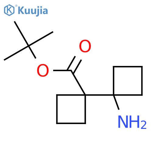 tert-butyl 1'-amino-1,1'-bi(cyclobutane)-1-carboxylate structure
