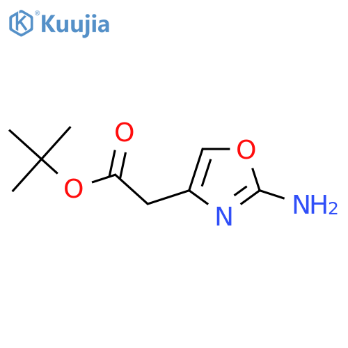Tert-butyl 2-(2-amino-1,3-oxazol-4-yl)acetate structure