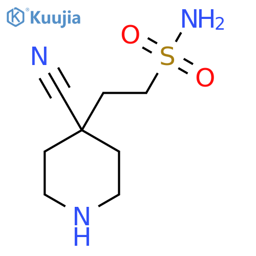 2-(4-Cyanopiperidin-4-yl)ethane-1-sulfonamide structure