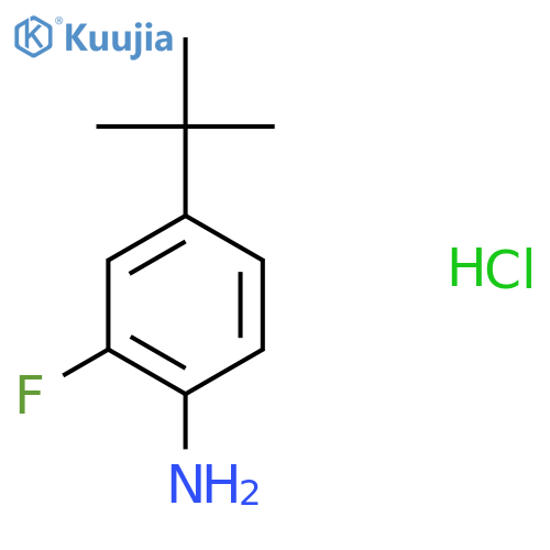 4-tert-butyl-2-fluoroaniline hydrochloride structure