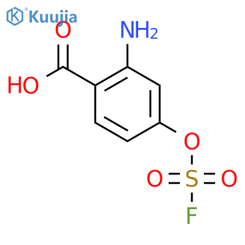 2-amino-4-(fluorosulfonyl)oxybenzoic acid structure