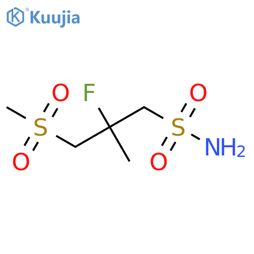 2-Fluoro-3-methanesulfonyl-2-methylpropane-1-sulfonamide structure