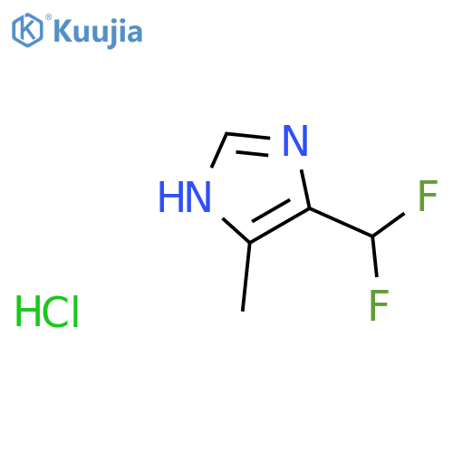 4-(difluoromethyl)-5-methyl-1H-imidazole hydrochloride structure