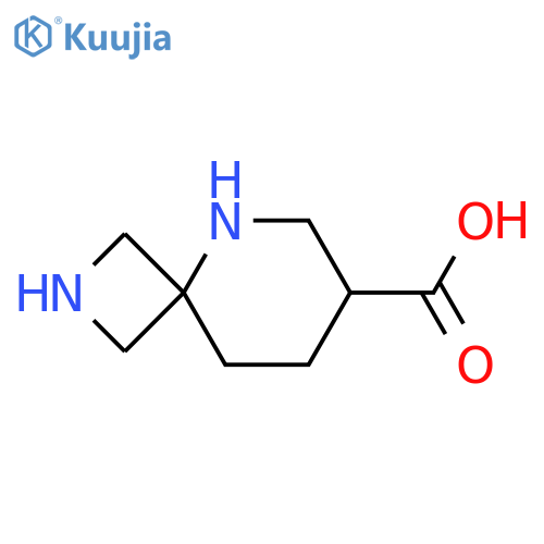 2,5-diazaspiro3.5nonane-7-carboxylic acid structure