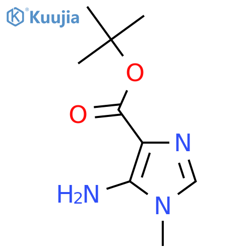 tert-butyl 5-amino-1-methyl-1H-imidazole-4-carboxylate structure