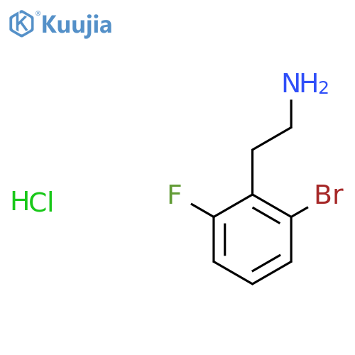 2-(2-bromo-6-fluorophenyl)ethan-1-amine hydrochloride structure
