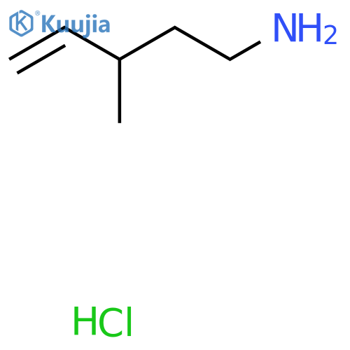 3-methylpent-4-en-1-amine hydrochloride structure
