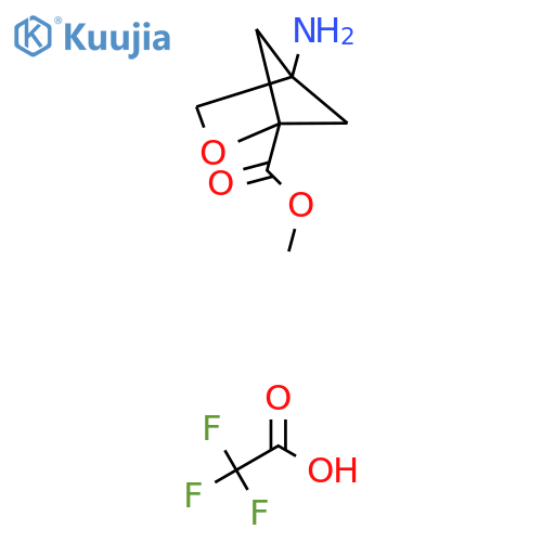 methyl 4-amino-2-oxabicyclo2.1.1hexane-1-carboxylate, trifluoroacetic acid structure