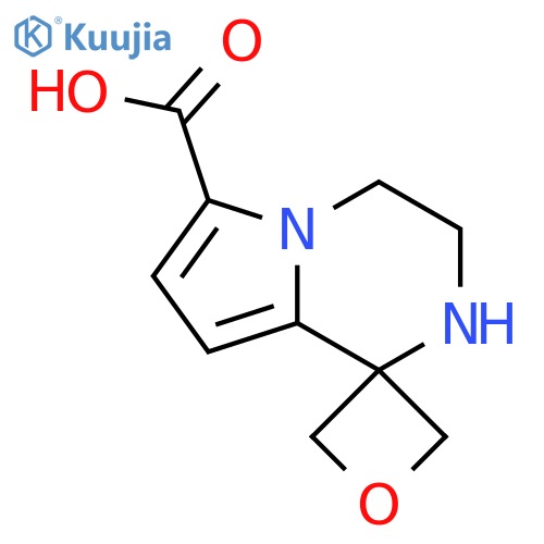 3',4'-dihydro-2'H-spiro[oxetane-3,1'-pyrrolo[1,2-a]pyrazine]-6'-carboxylic acid structure