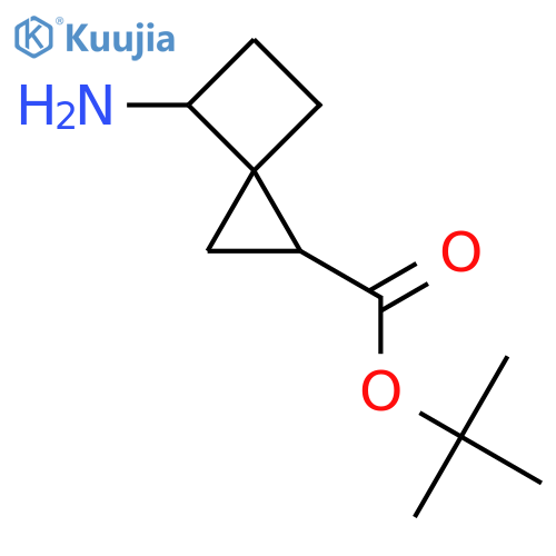 Tert-butyl 4-aminospiro[2.3]hexane-1-carboxylate structure