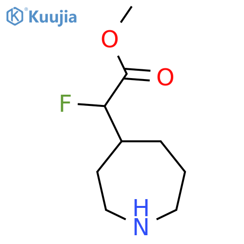 Methyl 2-(azepan-4-yl)-2-fluoroacetate structure
