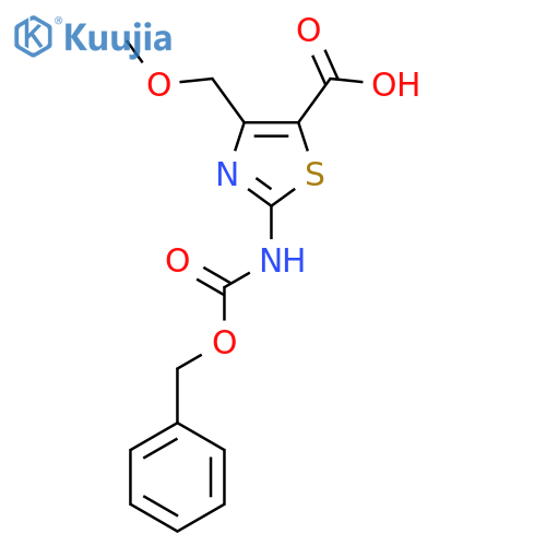 2-{(benzyloxy)carbonylamino}-4-(methoxymethyl)-1,3-thiazole-5-carboxylic acid structure