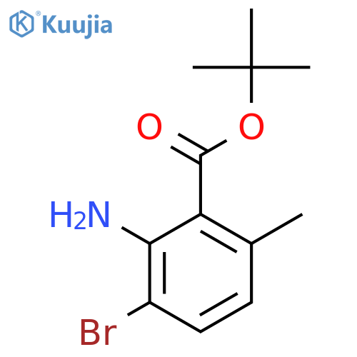 Tert-butyl 2-amino-3-bromo-6-methylbenzoate structure