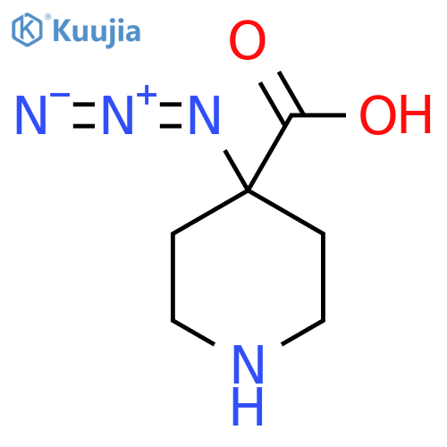 4-Azidopiperidine-4-carboxylic acid structure