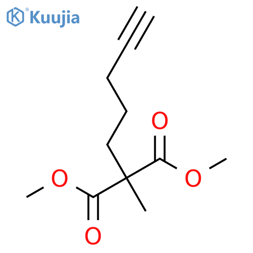 1,3-dimethyl 2-methyl-2-(pent-4-yn-1-yl)propanedioate structure