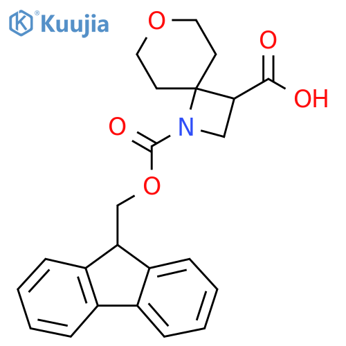 1-{(9H-fluoren-9-yl)methoxycarbonyl}-7-oxa-1-azaspiro3.5nonane-3-carboxylic acid structure