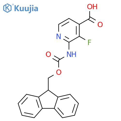 2-({(9H-fluoren-9-yl)methoxycarbonyl}amino)-3-fluoropyridine-4-carboxylic acid structure