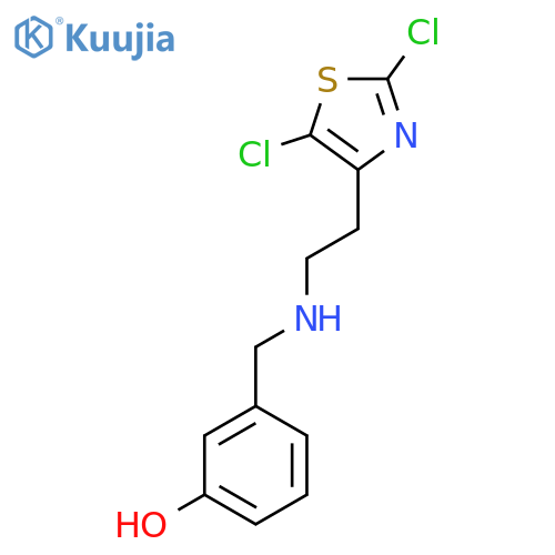 3-[[2-(2,5-Dichloro-1,3-thiazol-4-yl)ethylamino]methyl]phenol structure