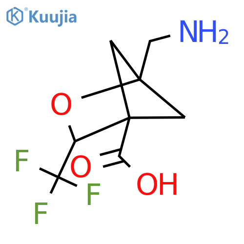 1-(aminomethyl)-3-(trifluoromethyl)-2-oxabicyclo2.1.1hexane-4-carboxylic acid structure
