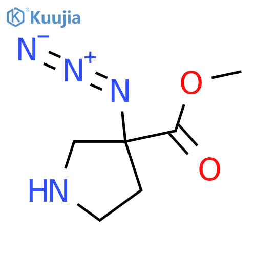 Methyl 3-azidopyrrolidine-3-carboxylate structure