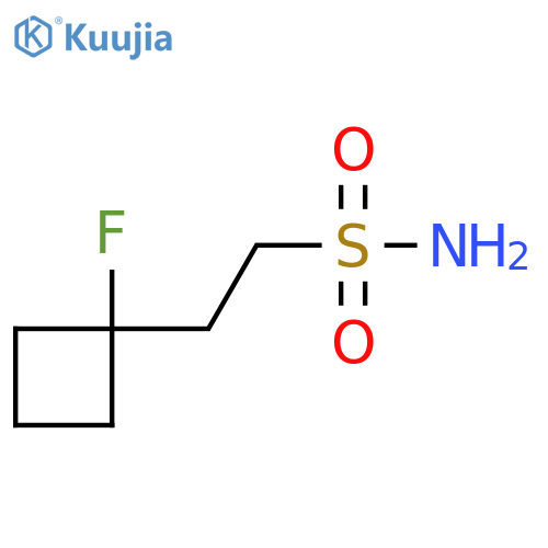 2-(1-Fluorocyclobutyl)ethane-1-sulfonamide structure