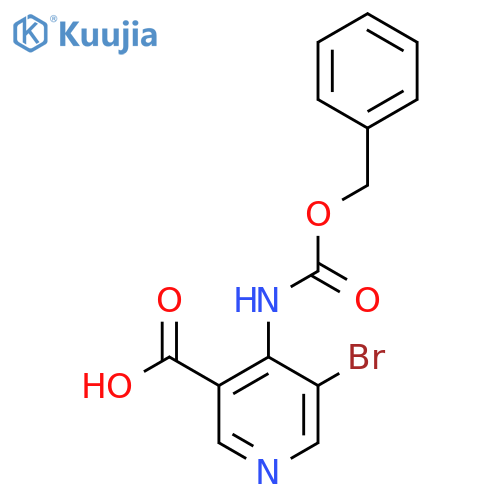 4-{[(Benzyloxy)carbonyl]amino}-5-bromopyridine-3-carboxylic acid structure