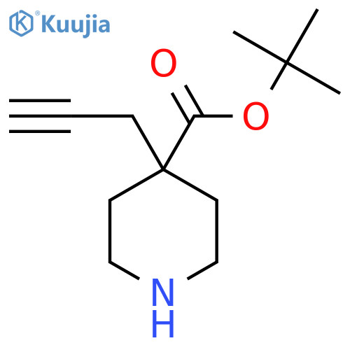 Tert-butyl 4-(prop-2-yn-1-yl)piperidine-4-carboxylate structure
