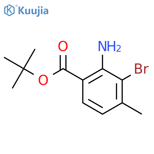 Tert-butyl 2-amino-3-bromo-4-methylbenzoate structure