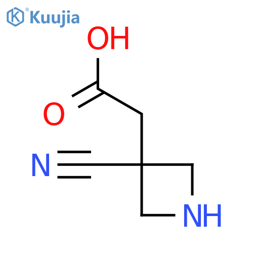 2-(3-Cyanoazetidin-3-yl)acetic acid structure