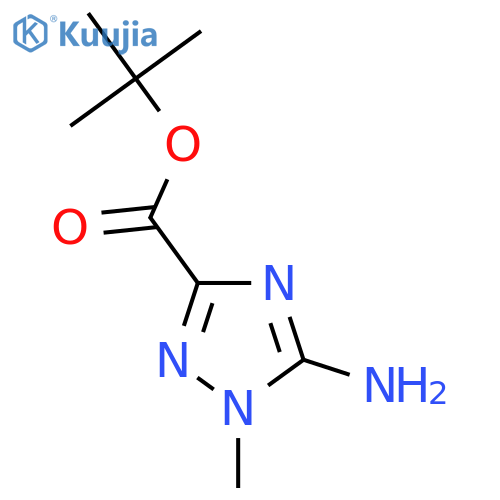 tert-butyl 5-amino-1-methyl-1H-1,2,4-triazole-3-carboxylate structure