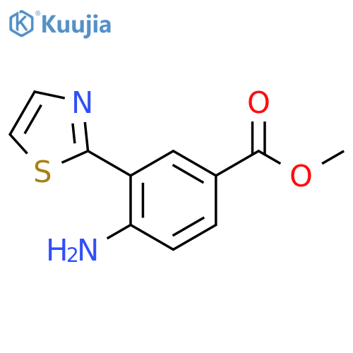 Methyl 4-amino-3-(1,3-thiazol-2-yl)benzoate structure