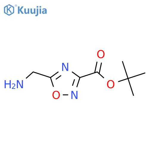 Tert-butyl 5-(aminomethyl)-1,2,4-oxadiazole-3-carboxylate structure