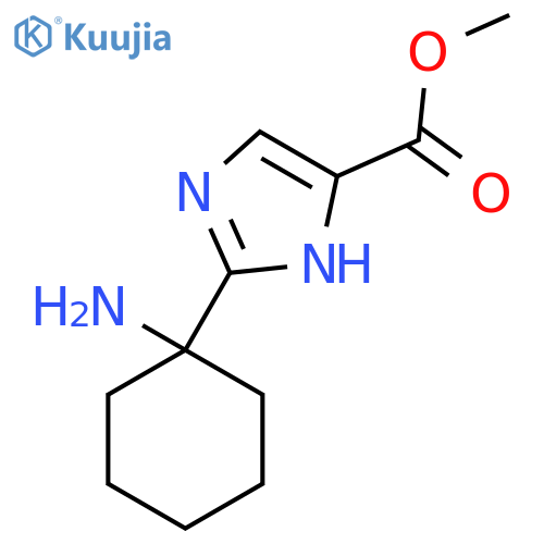 methyl 2-(1-aminocyclohexyl)-1H-imidazole-4-carboxylate structure