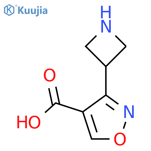 3-(Azetidin-3-yl)-1,2-oxazole-4-carboxylic acid structure