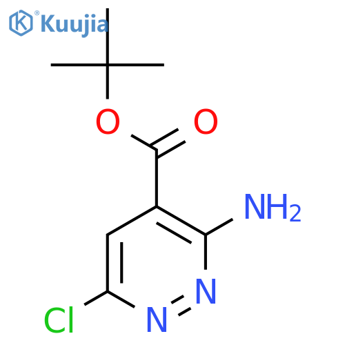 Tert-butyl 3-amino-6-chloropyridazine-4-carboxylate structure