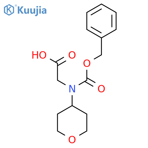 2-{(benzyloxy)carbonyl(oxan-4-yl)amino}acetic acid structure