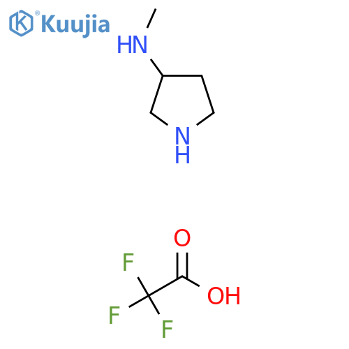 N-methylpyrrolidin-3-amine, trifluoroacetic acid structure