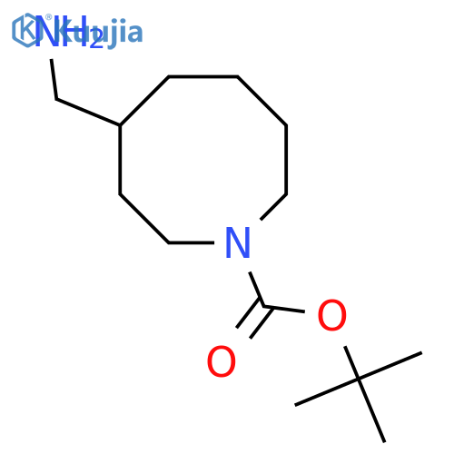 Tert-butyl 4-(aminomethyl)azocane-1-carboxylate structure