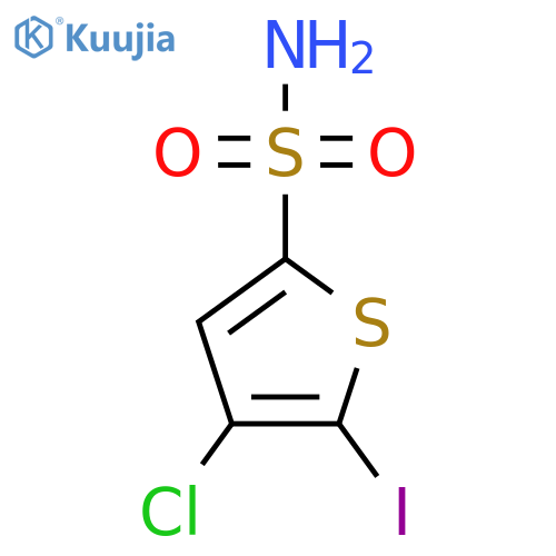 4-Chloro-5-iodothiophene-2-sulfonamide structure