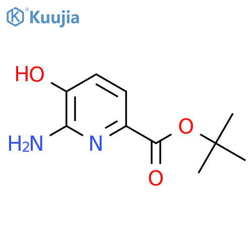 Tert-butyl 6-amino-5-hydroxypyridine-2-carboxylate structure