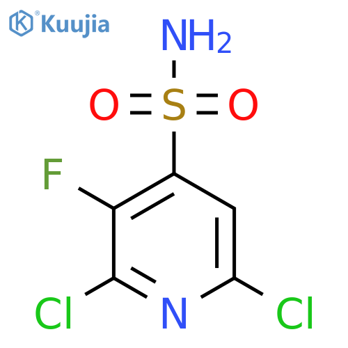2,6-Dichloro-3-fluoropyridine-4-sulfonamide structure