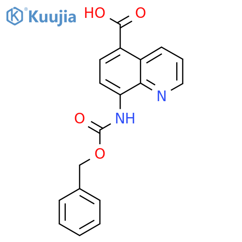 8-{(benzyloxy)carbonylamino}quinoline-5-carboxylic acid structure