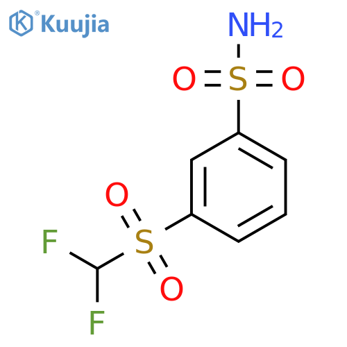 3-difluoromethanesulfonylbenzene-1-sulfonamide structure